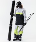 Dune 2020 Ski jas Heren Light Grey/Neon Yellow/Black, Afbeelding 5 van 8