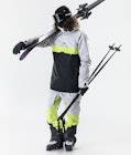 Dune 2020 Ski Jacket Men Light Grey/Neon Yellow/Black, Image 6 of 8