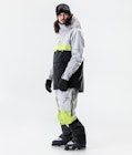 Dune 2020 Ski jas Heren Light Grey/Neon Yellow/Black, Afbeelding 7 van 8