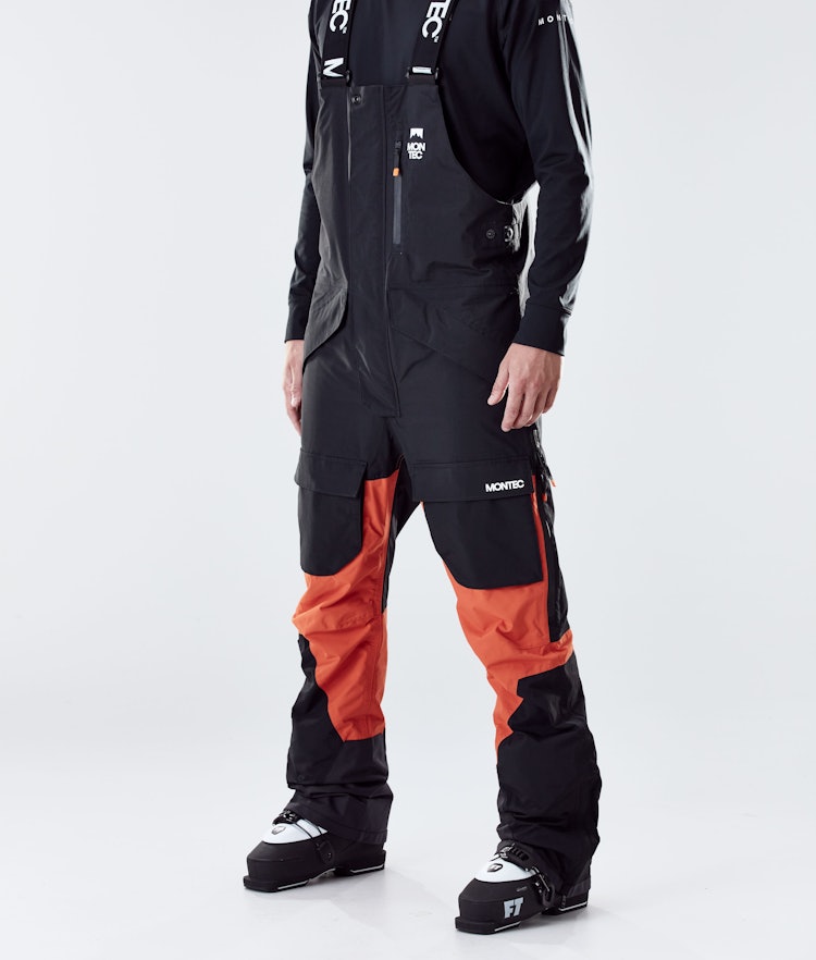 Fawk 2020 Pantalon de Ski Homme Black/Orange, Image 1 sur 6