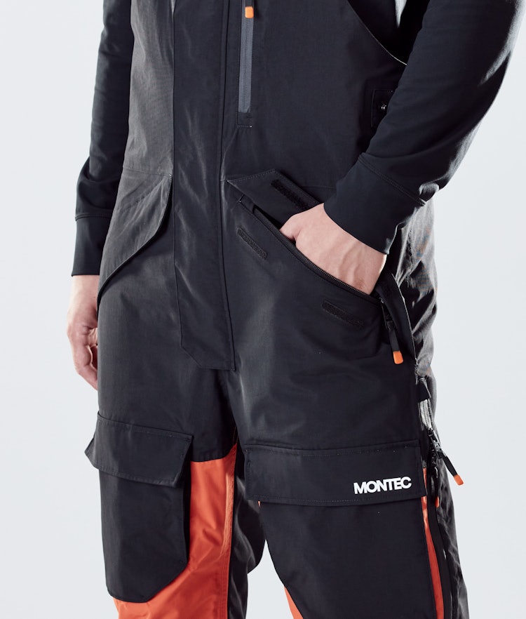 Fawk 2020 Ski Pants Men Black/Orange