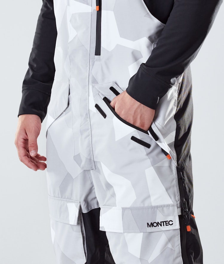 Montec Fawk 2020 Spodnie Narciarskie Mężczyźni Snow Camo/Black