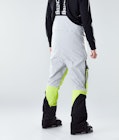 Fawk 2020 Pantalon de Ski Homme Light Grey/Neon Yellow/Black, Image 3 sur 6
