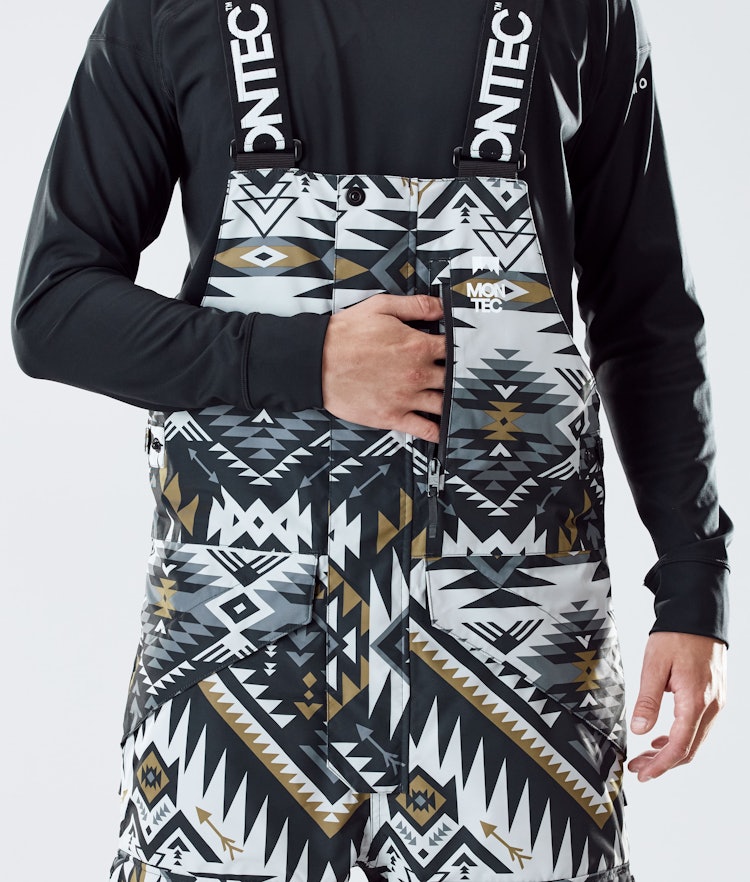 Montec Fawk 2020 Spodnie Narciarskie Mężczyźni Komber Gold/Black, Zdjęcie 4 z 6