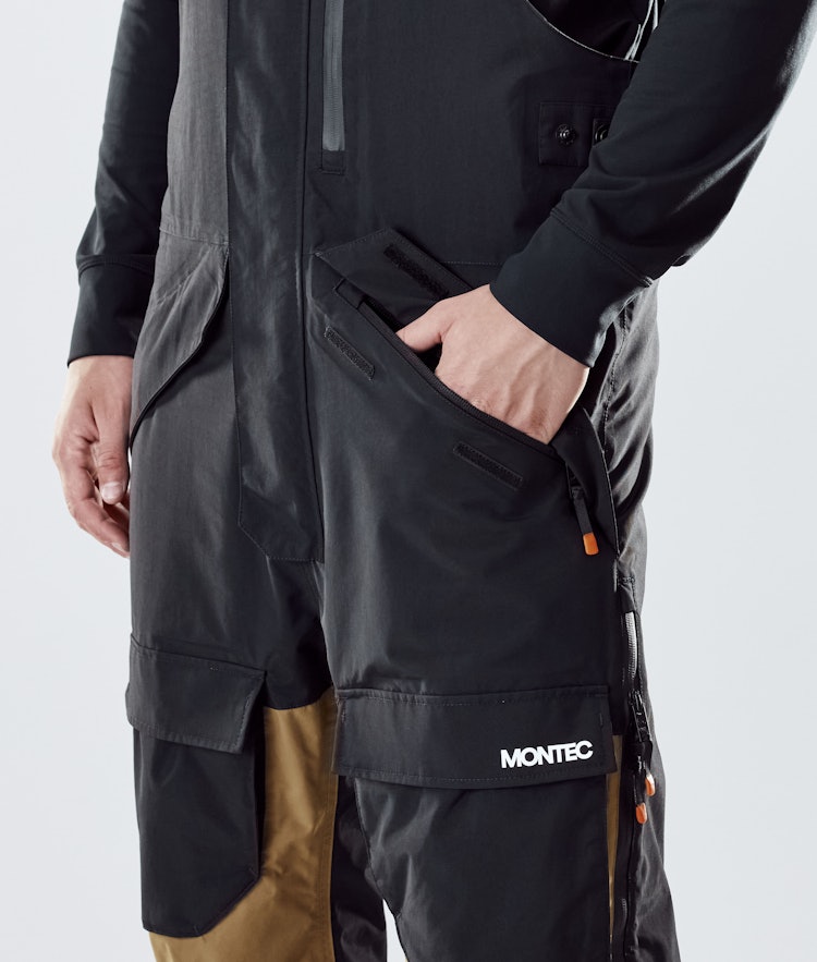Montec Fawk 2020 Spodnie Narciarskie Mężczyźni Black/Gold