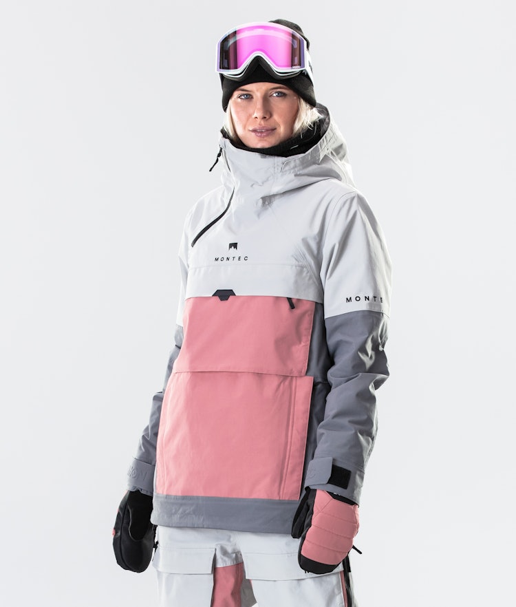 Dune W 2020 Ski jas Dames Light Grey/Pink/Light Pearl, Afbeelding 1 van 9