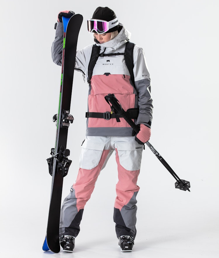 Montec Dune W 2020 Veste de Ski Femme Light Grey/Pink/Light Pearl