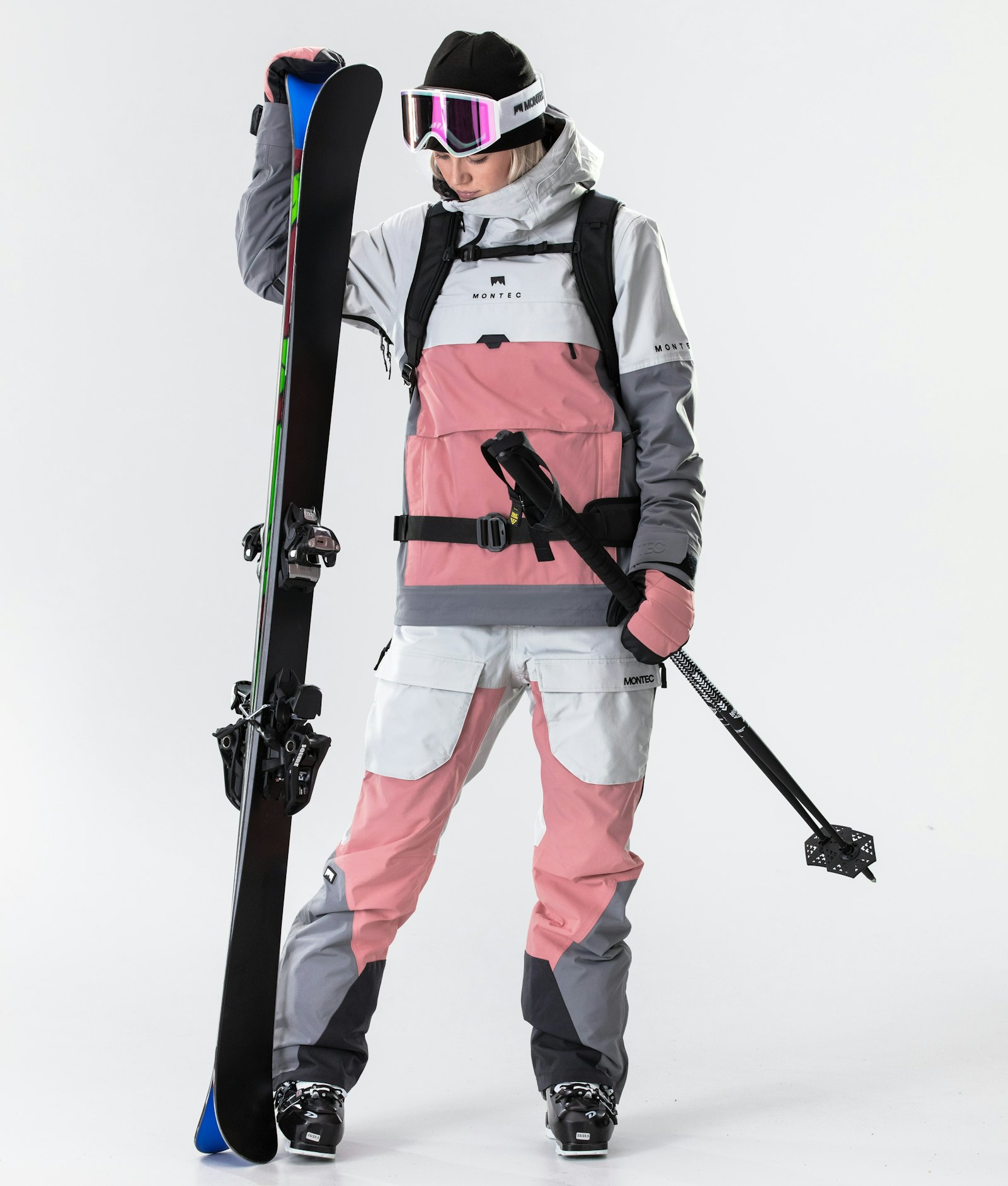 Dune W 2020 Skijakke Dame Light Grey/Pink/Light Pearl