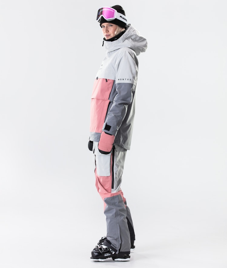 Dune W 2020 Veste de Ski Femme Light Grey/Pink/Light Pearl, Image 8 sur 9