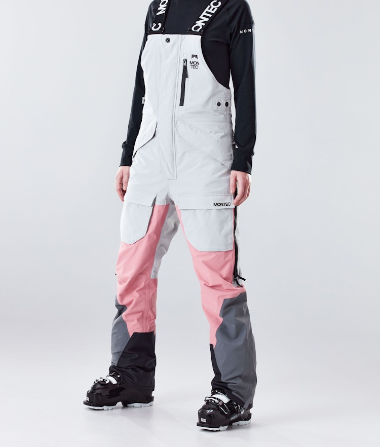Montec Fawk W 2020 Lyžařské Kalhoty Dámské Light Grey/Pink/Light Pearl