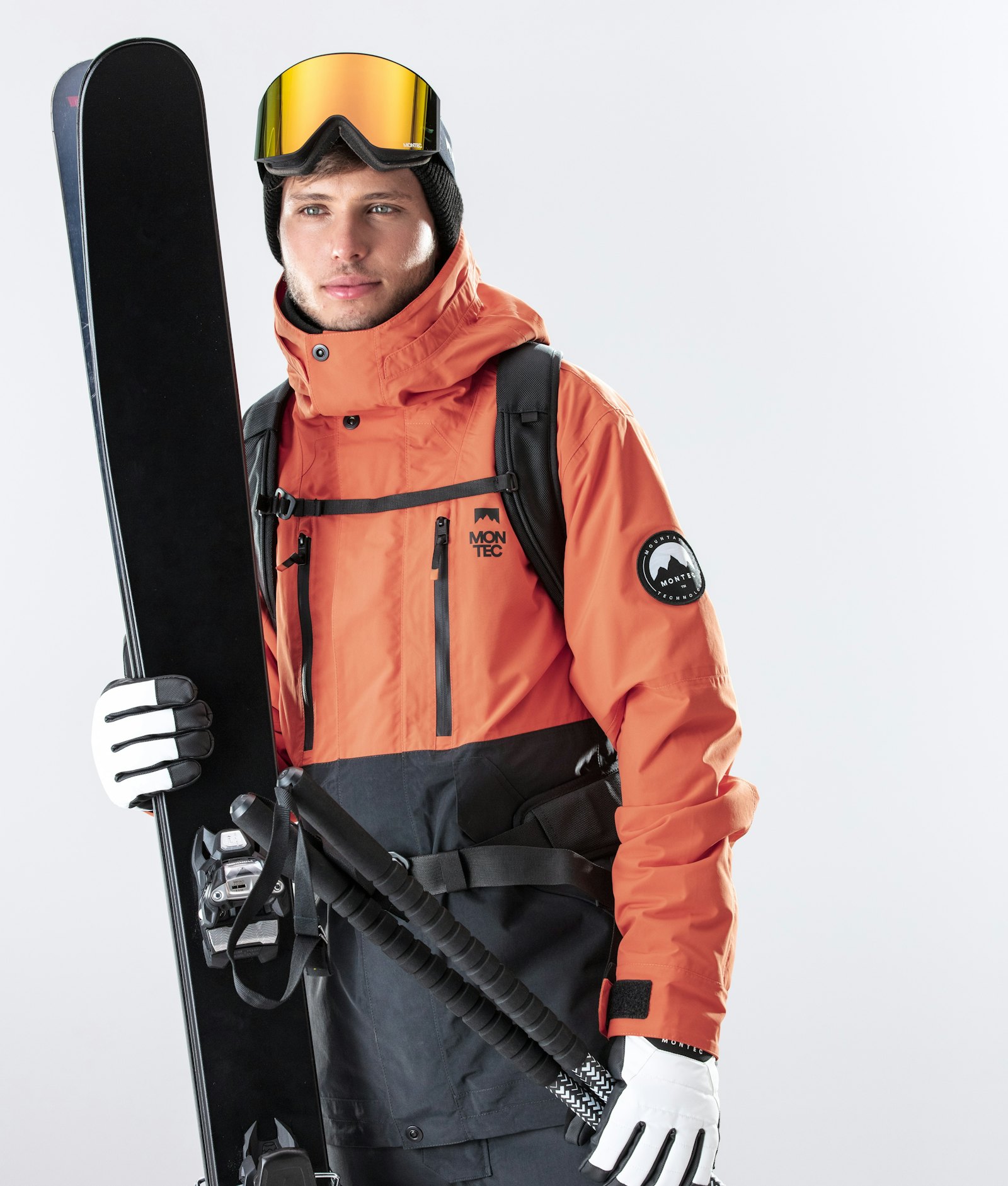 Roc Veste de Ski Homme Orange/Black