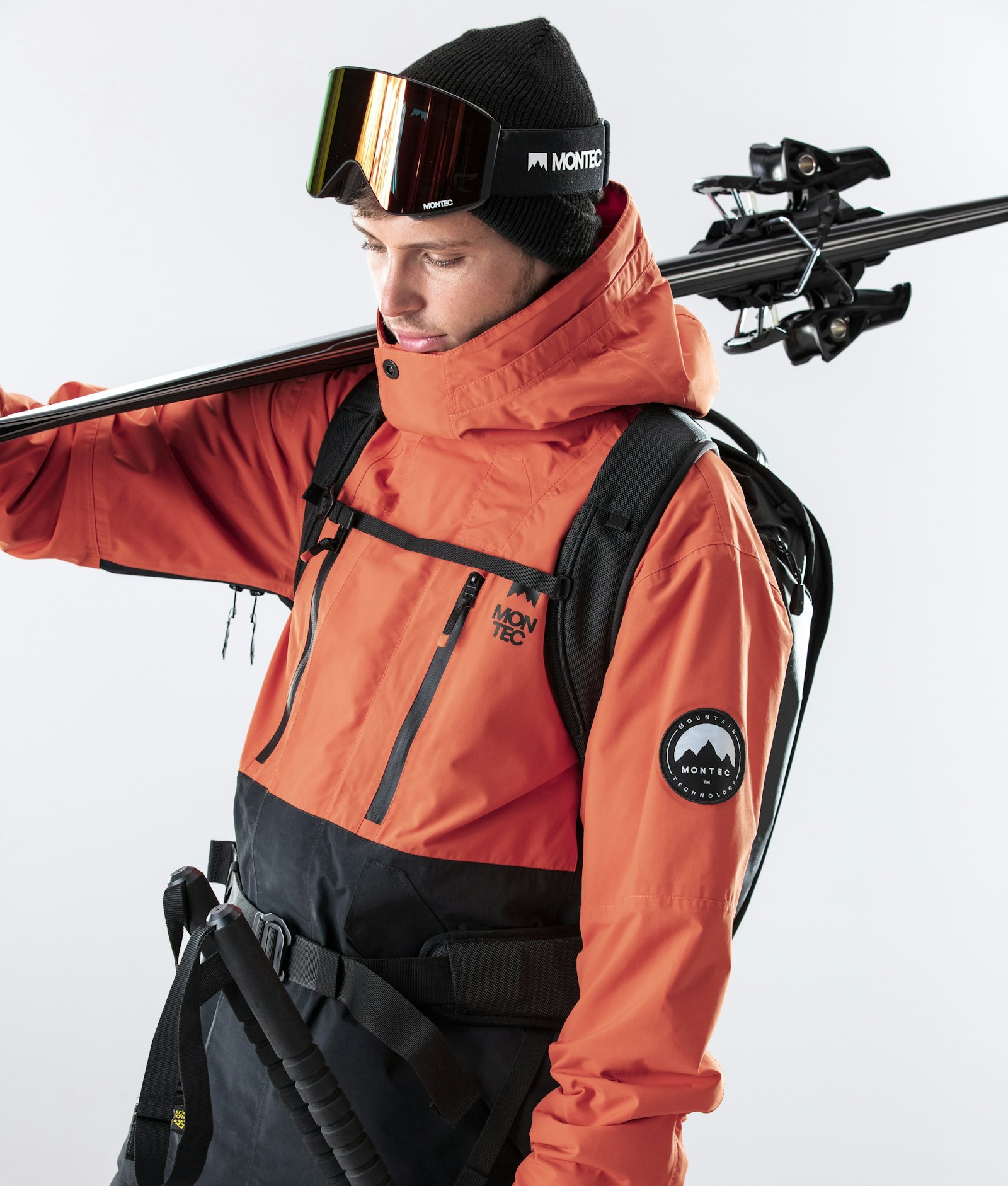 Montec Roc Veste de Ski Homme Orange/Black