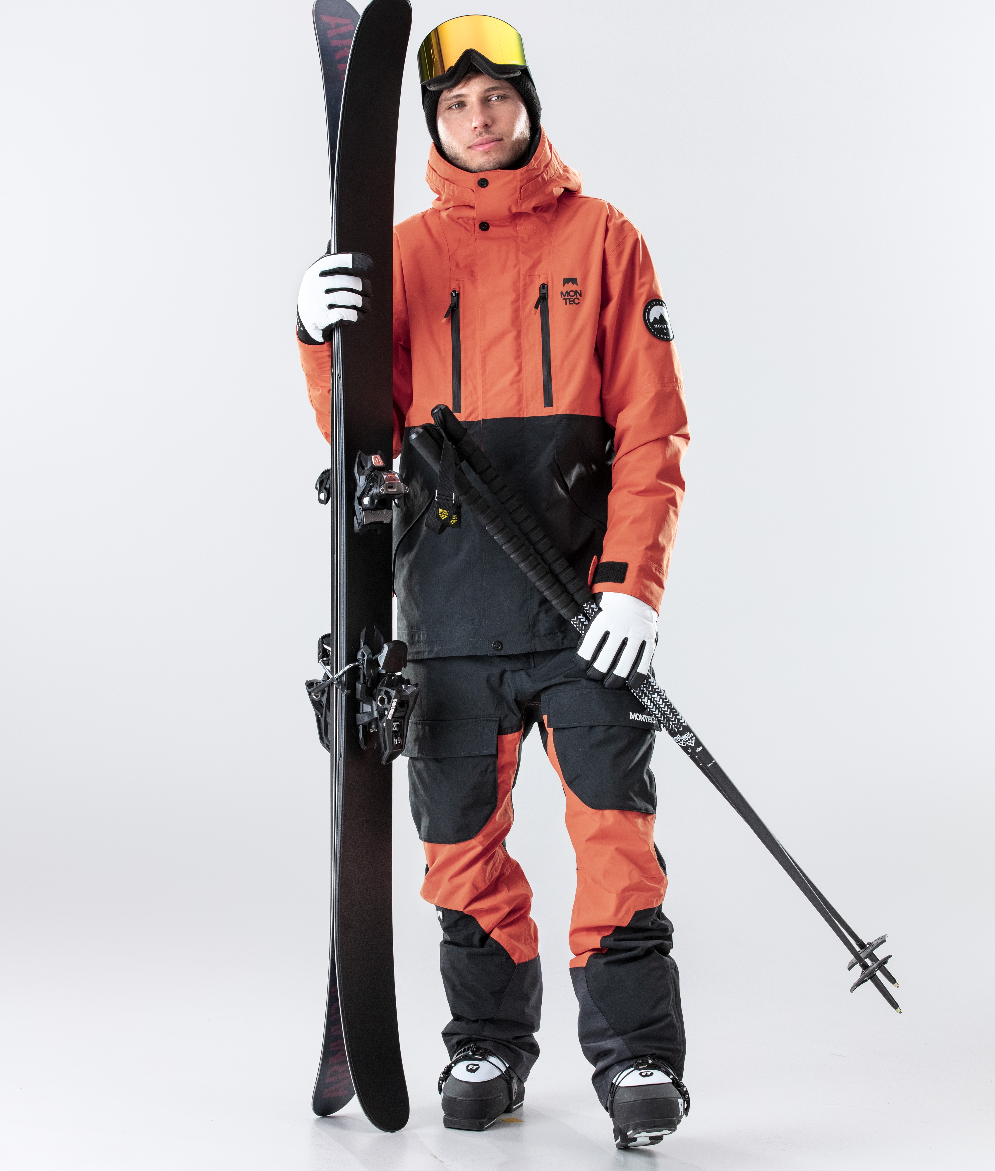 Orange clearance ski suit