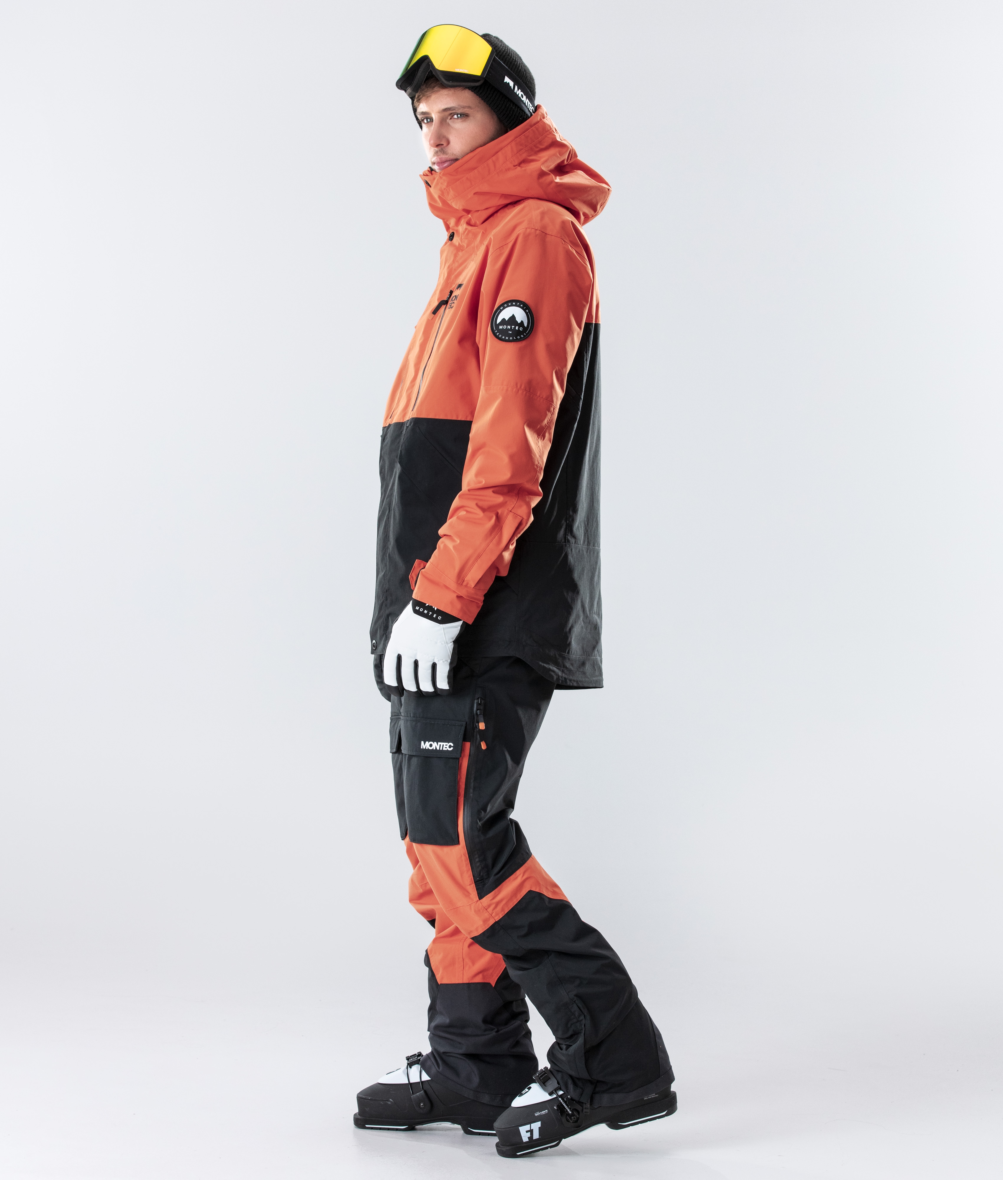 orange ski jacket