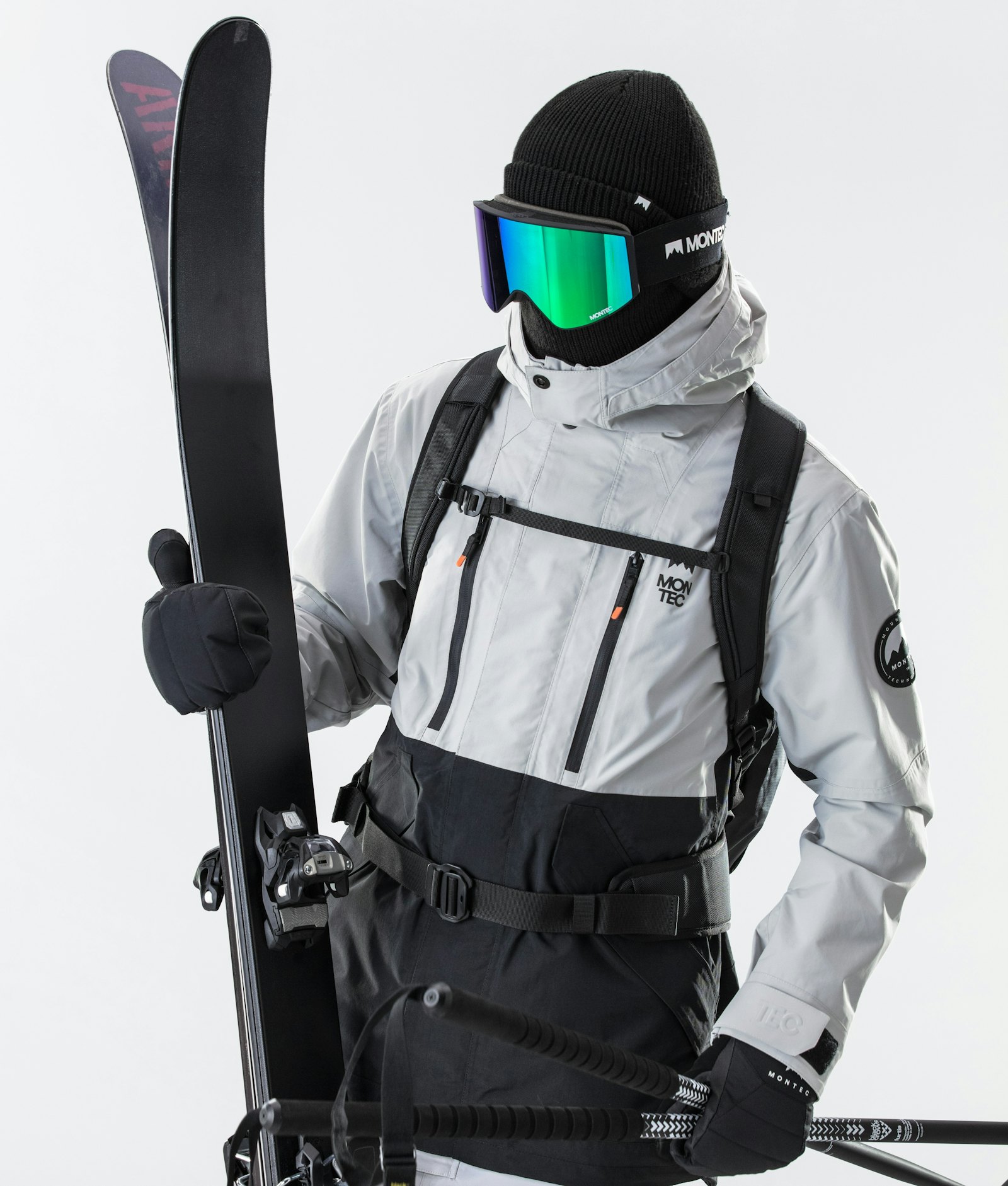 Roc Veste de Ski Homme Light Grey/Black