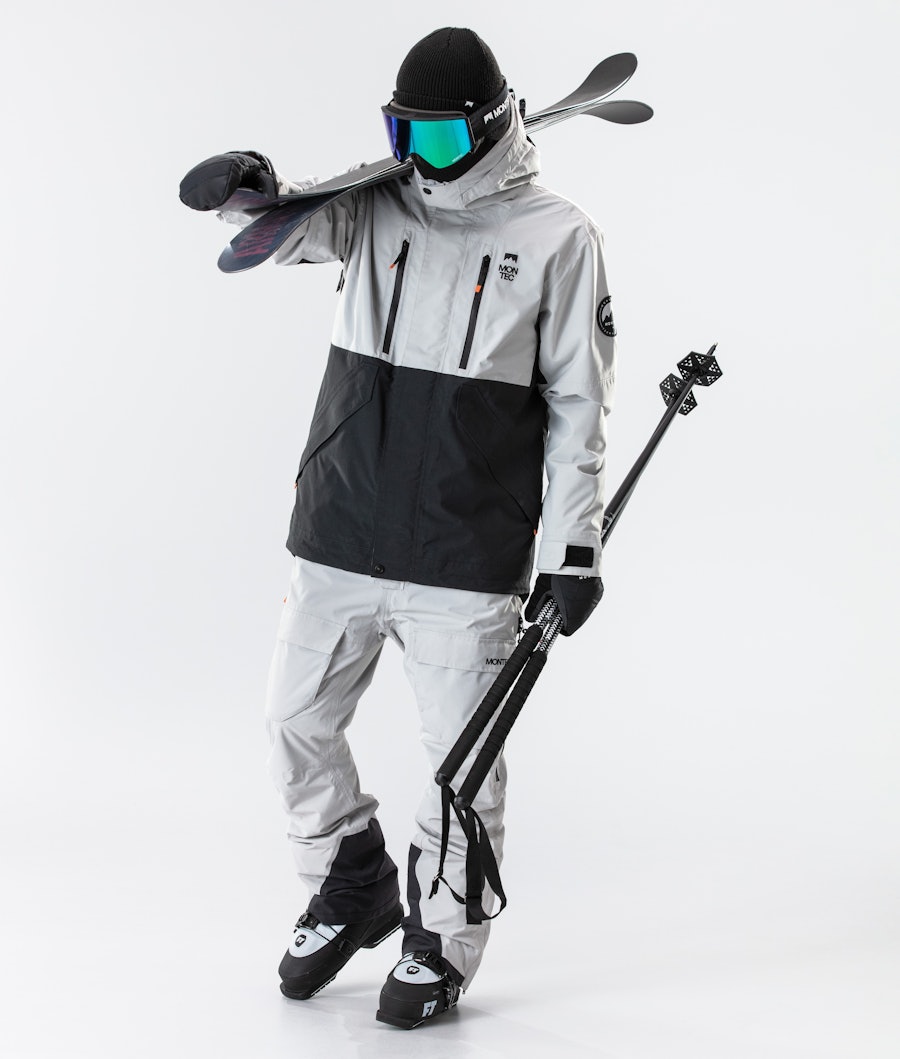 Roc Ski Jacket Men Light Grey/Black