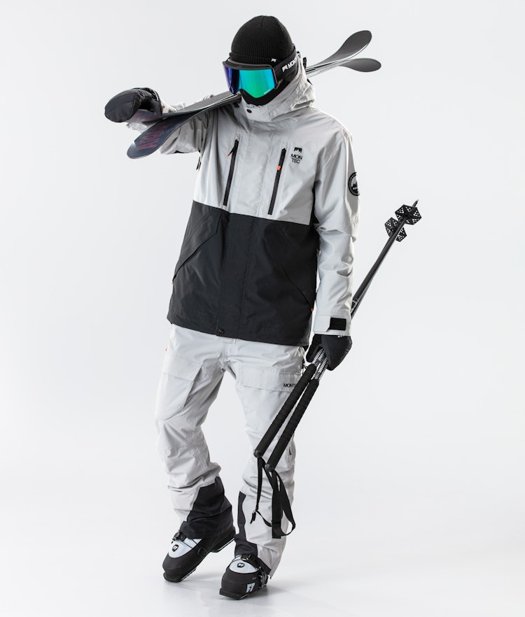 Roc Ski Jacket Men Light Grey/Black, Image 8 of 10