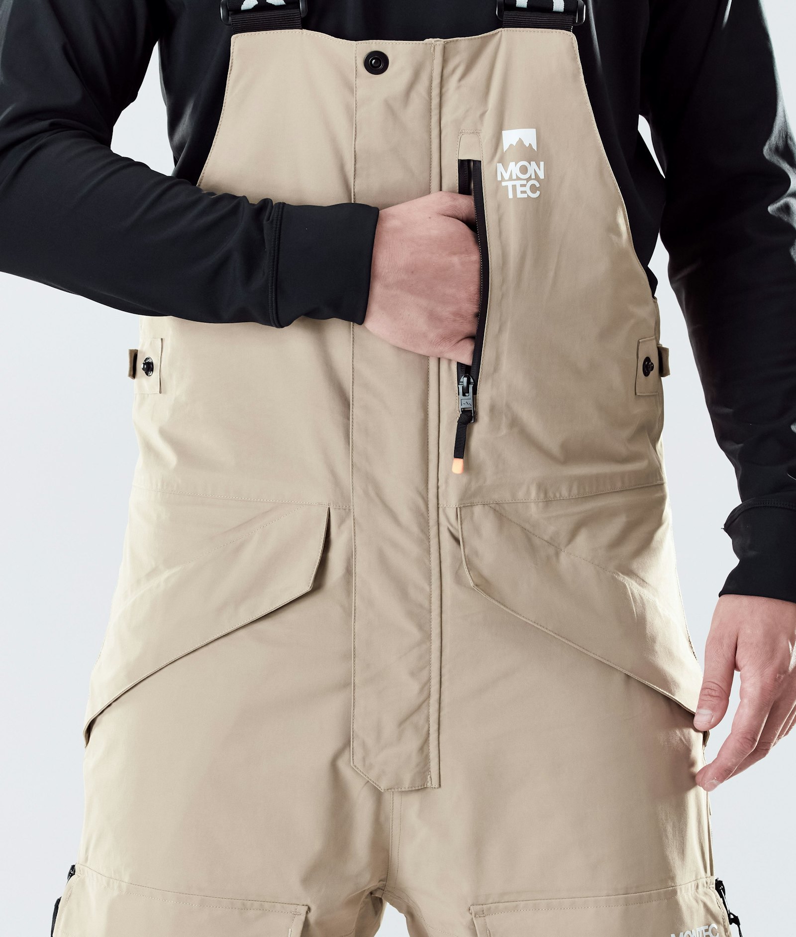 Montec Fawk 2020 Spodnie Narciarskie Mężczyźni Khaki