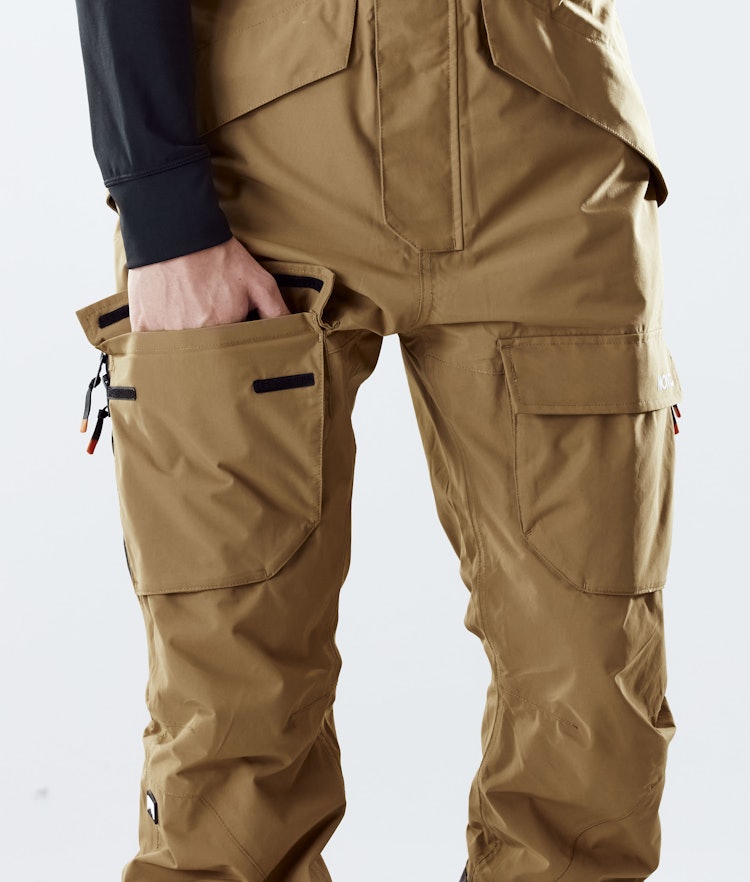 Fawk 2020 Pantalon de Ski Homme Gold, Image 6 sur 6