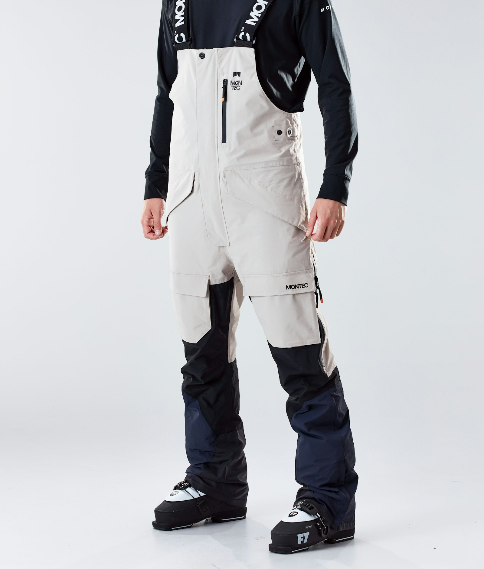 Montec Fawk 2020 Spodnie Narciarskie Mężczyźni Sand/Black/Marine