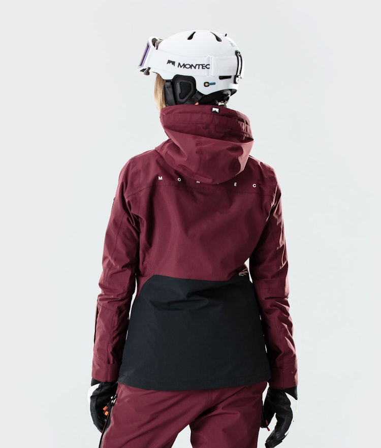 Moss W 2020 Ski Jacket Women Burgundy/Black, Image 5 of 8