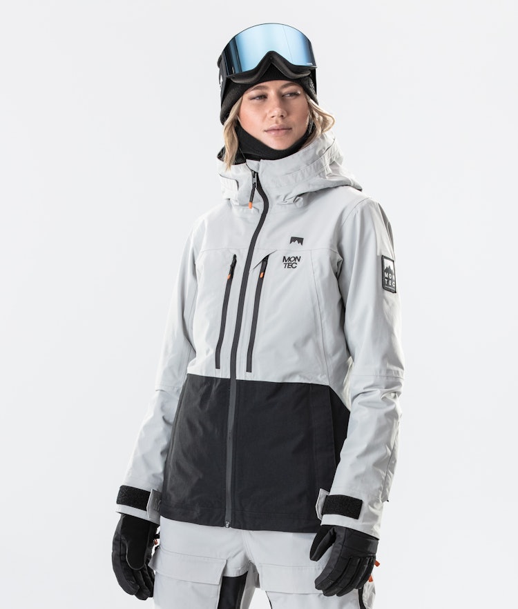Moss W 2020 Skijacke Damen Light Grey/Black