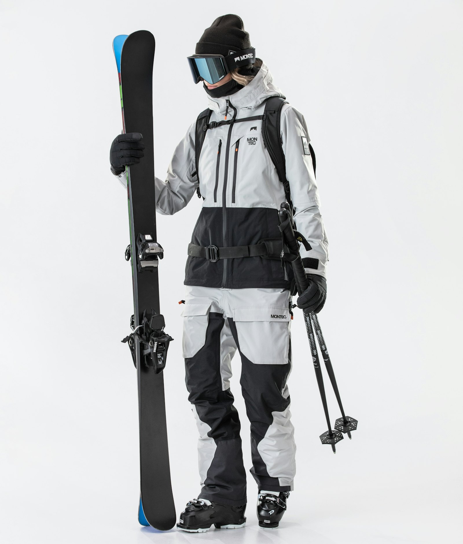 Moss W 2020 Ski Jacket Women Light Grey/Black