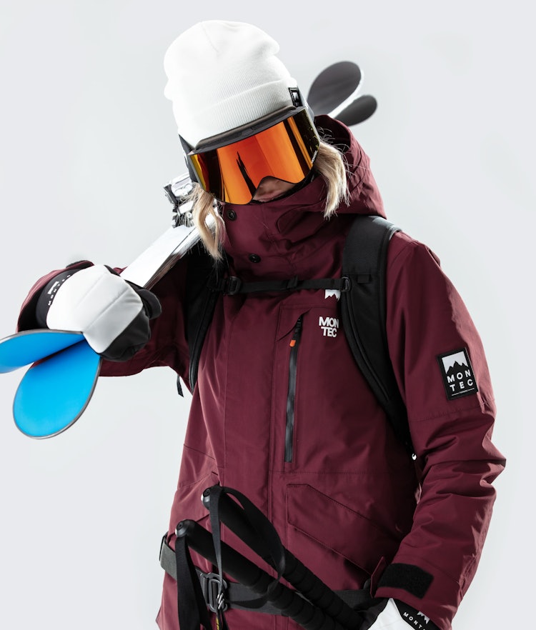 Virago W 2020 Ski Jacket Women Burgundy, Image 3 of 9