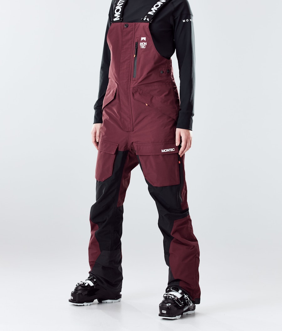 Montec Fawk W 2020 Pantalon de Ski Burgundy/Black