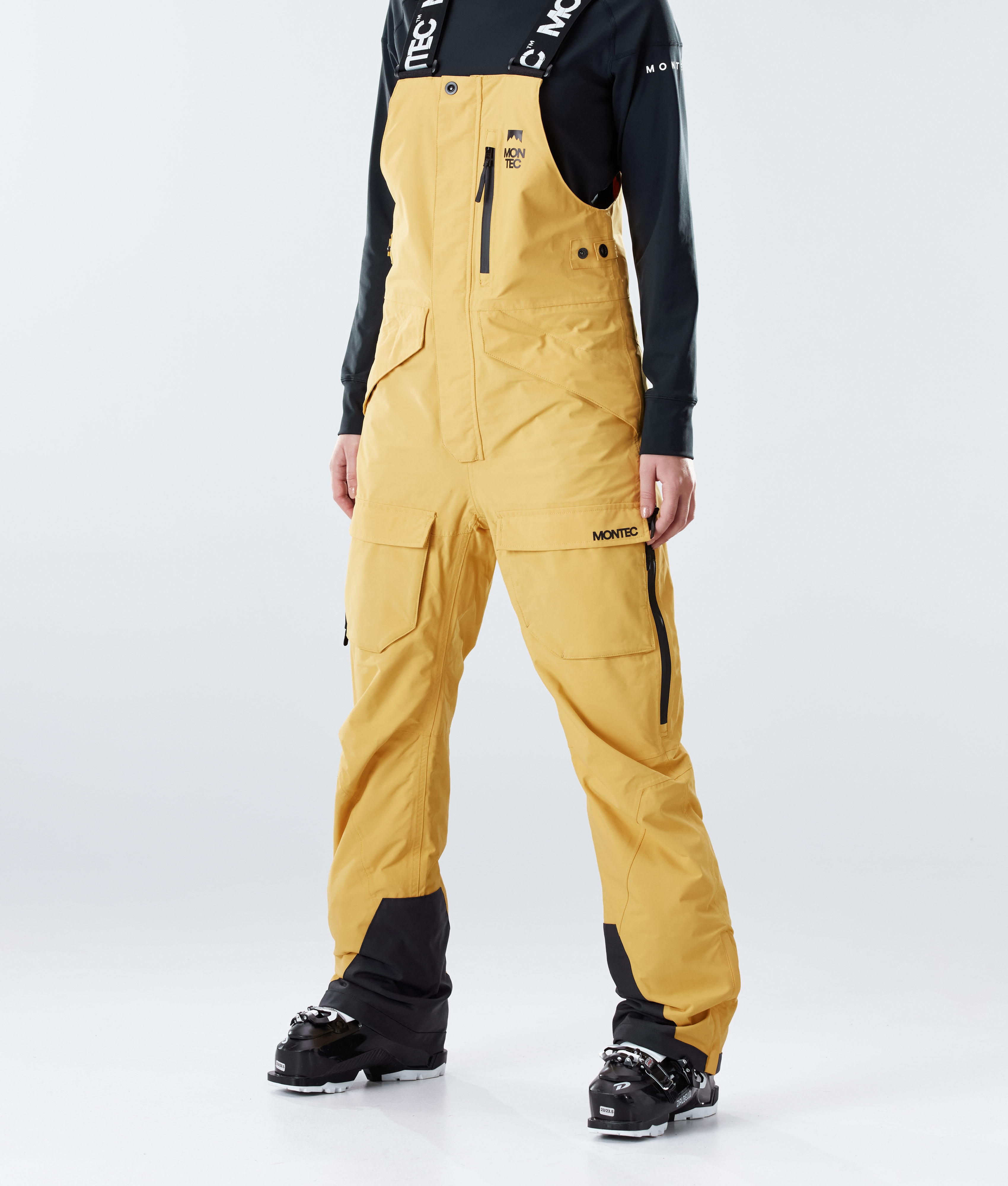 Yellow ski store pants