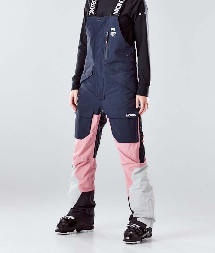 Montec Fawk W 2020 Lyžařské Kalhoty Dámské Marine/Pink/Light Grey