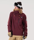 Dope Blizzard Full Zip 2020 Ski Jacket Men Burgundy