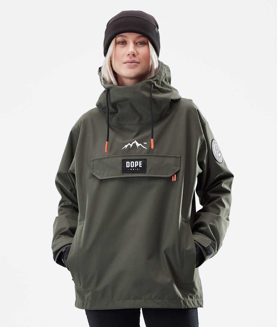 Dope Blizzard PO W Winterjacke Olive Green