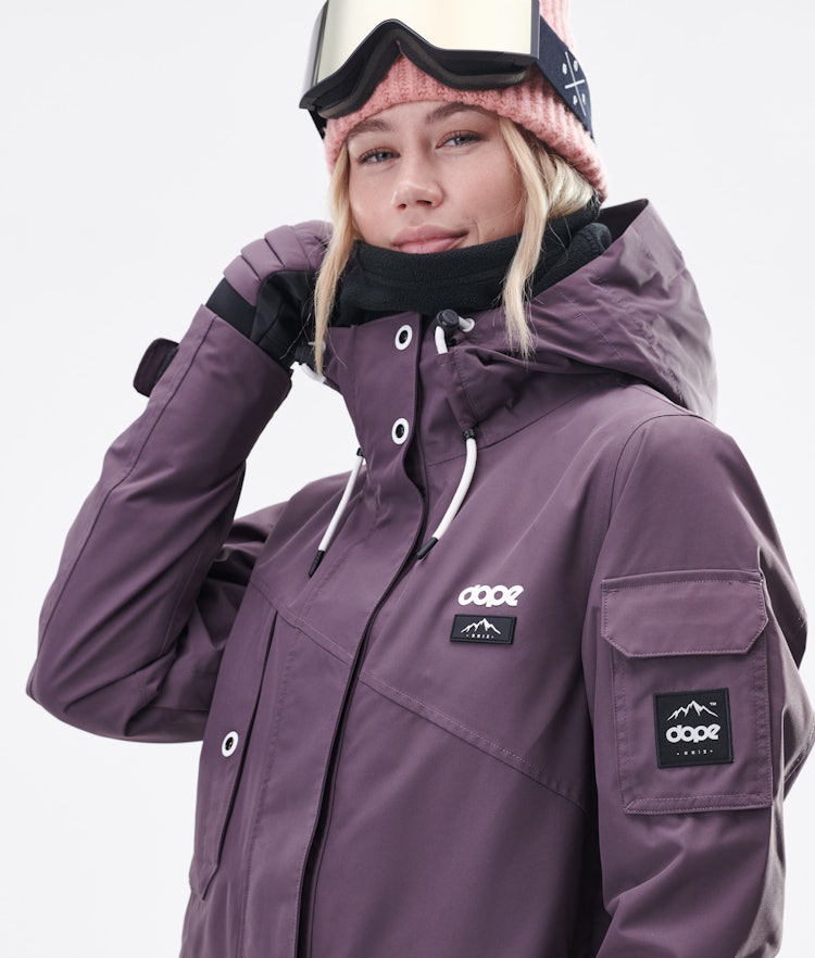 Dope Adept W 2020 Ski jas Dames Faded Grape, Afbeelding 5 van 9