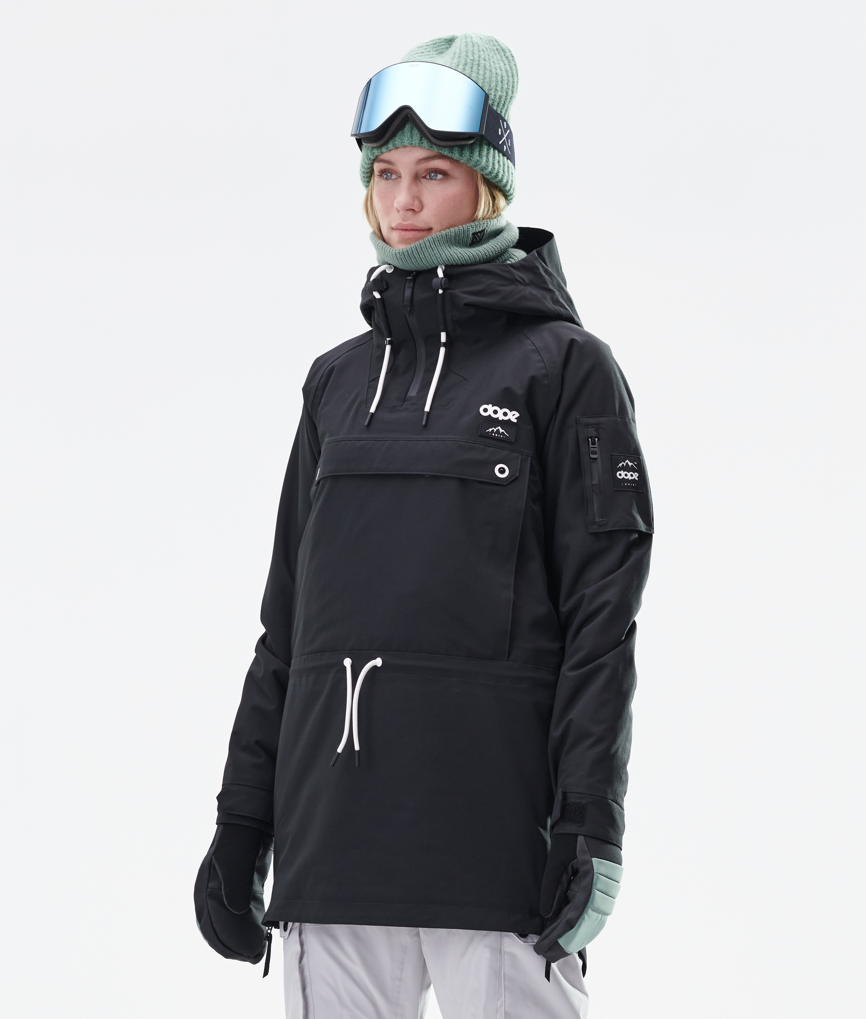 Long hot sale ski jacket