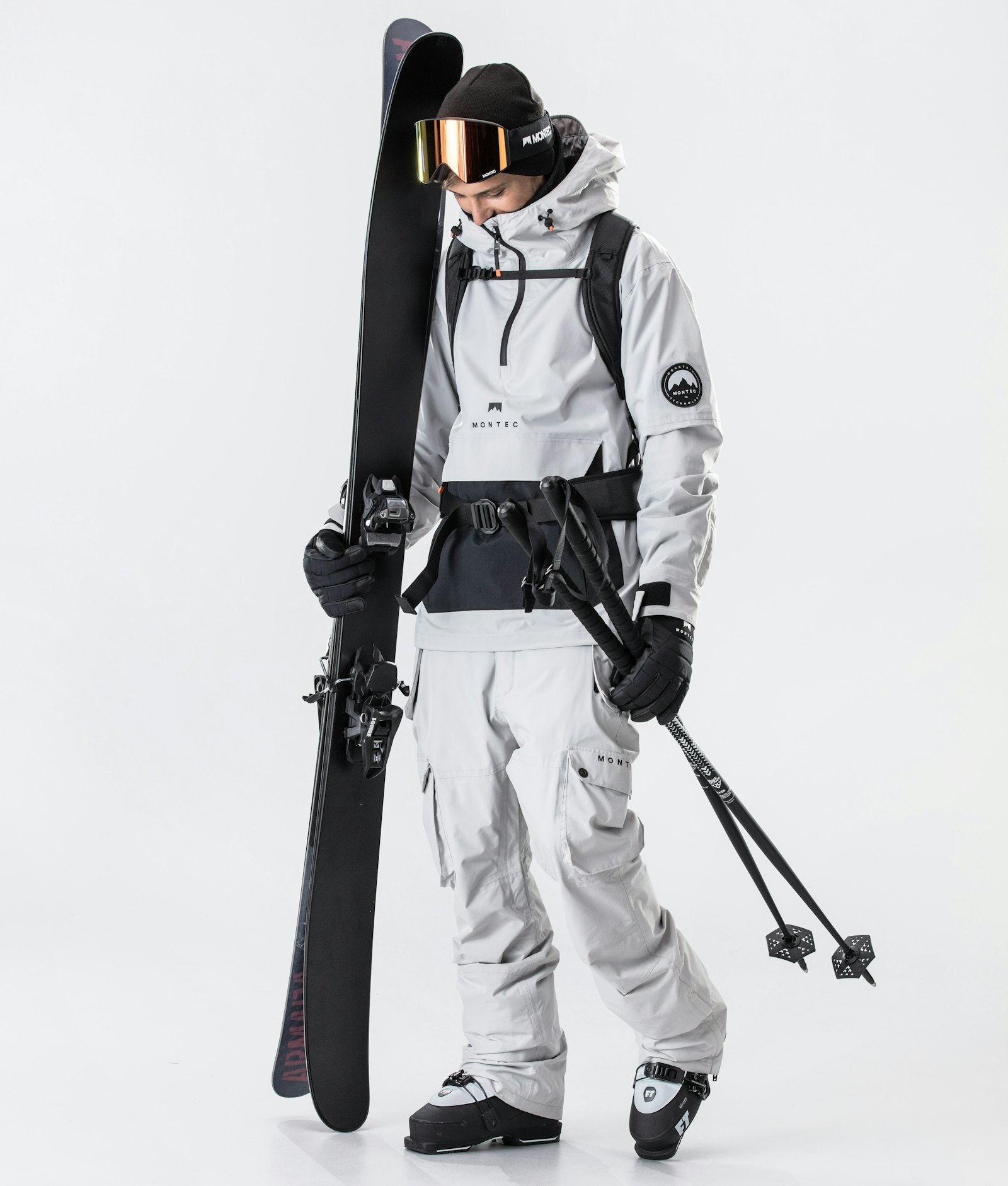 Typhoon 2020 Ski Jacket Men Light Grey/Black
