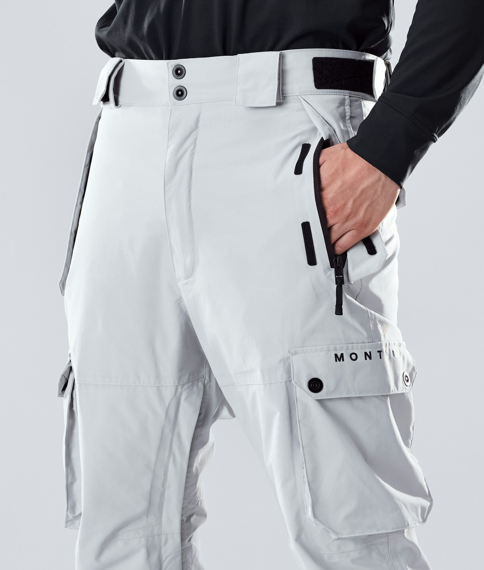 Doom 2020 Pantalon de Ski Homme Light Grey