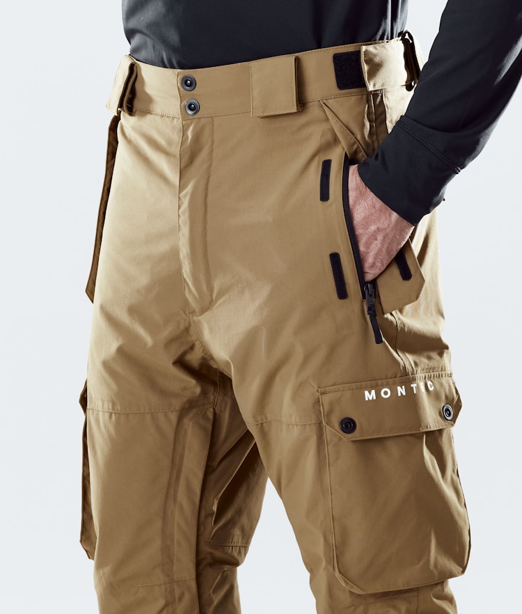 Montec Doom 2020 Pantalon de Ski Homme Gold, Image 4 sur 6