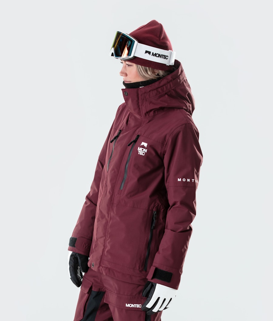 Montec Fawk W 2020 Women's Ski Jacket Burgundy