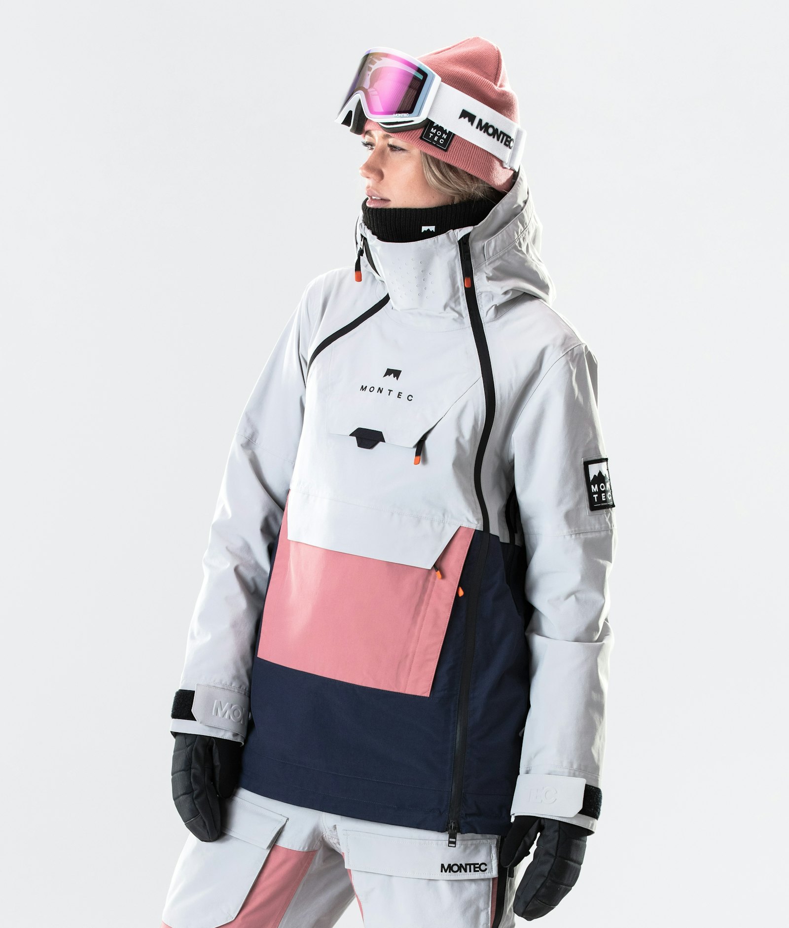Doom W 2020 Ski Jacket Women Light Grey/Pink/Marine
