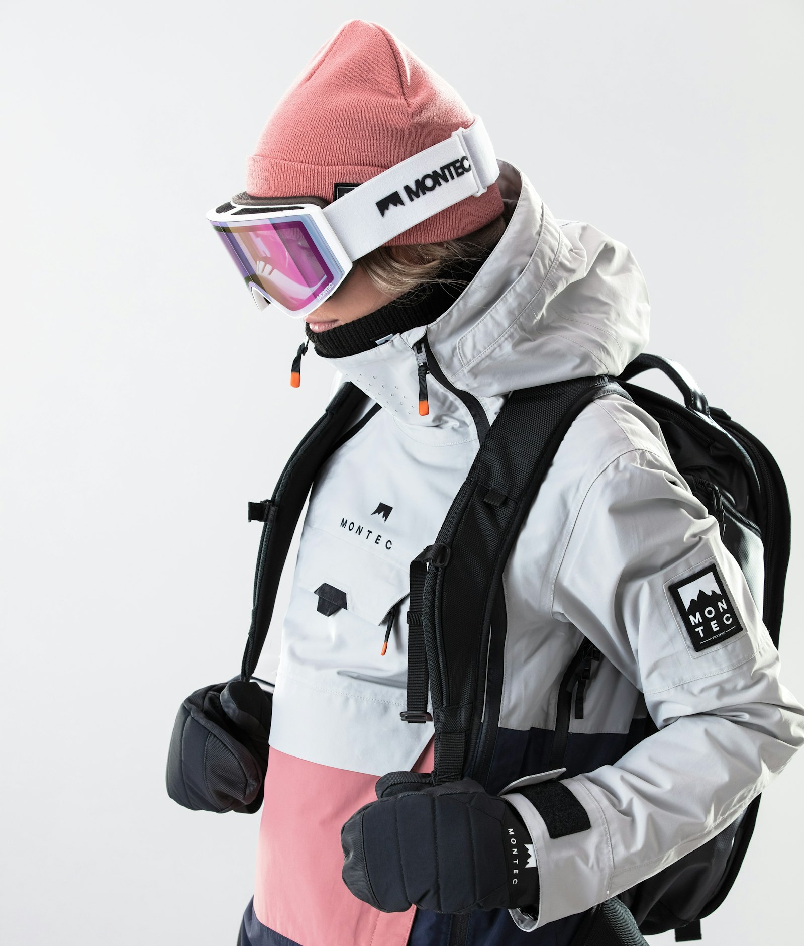 Montec Doom W 2020 Laskettelutakki Naiset Light Grey/Pink/Marine