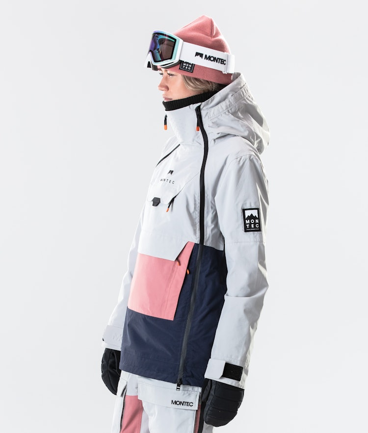 Montec Doom W 2020 Skijacke Damen Light Grey/Pink/Marine, Bild 5 von 10