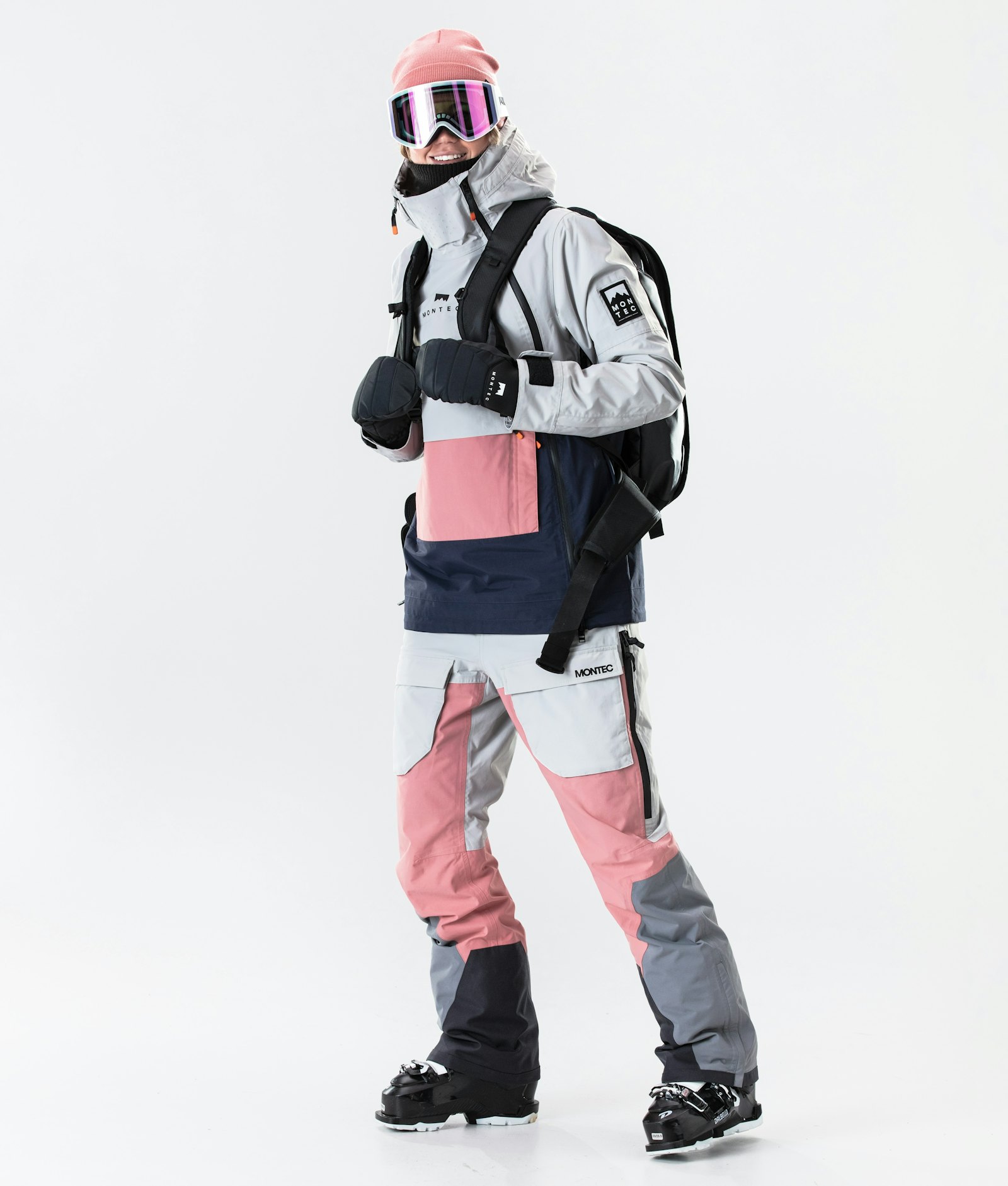 Doom W 2020 Skijacke Damen Light Grey/Pink/Marine