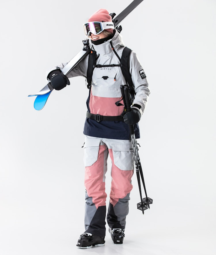 Montec Doom W 2020 Skijacke Damen Light Grey/Pink/Marine