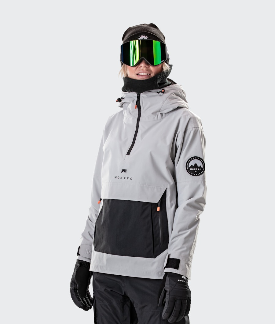 Montec Typhoon W Ski jas Dames Light Grey/Black