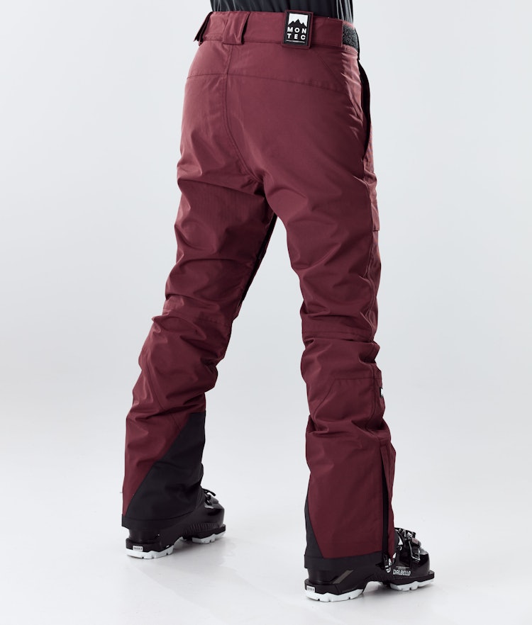 Dune W 2020 Pantalon de Ski Femme Burgundy, Image 3 sur 5