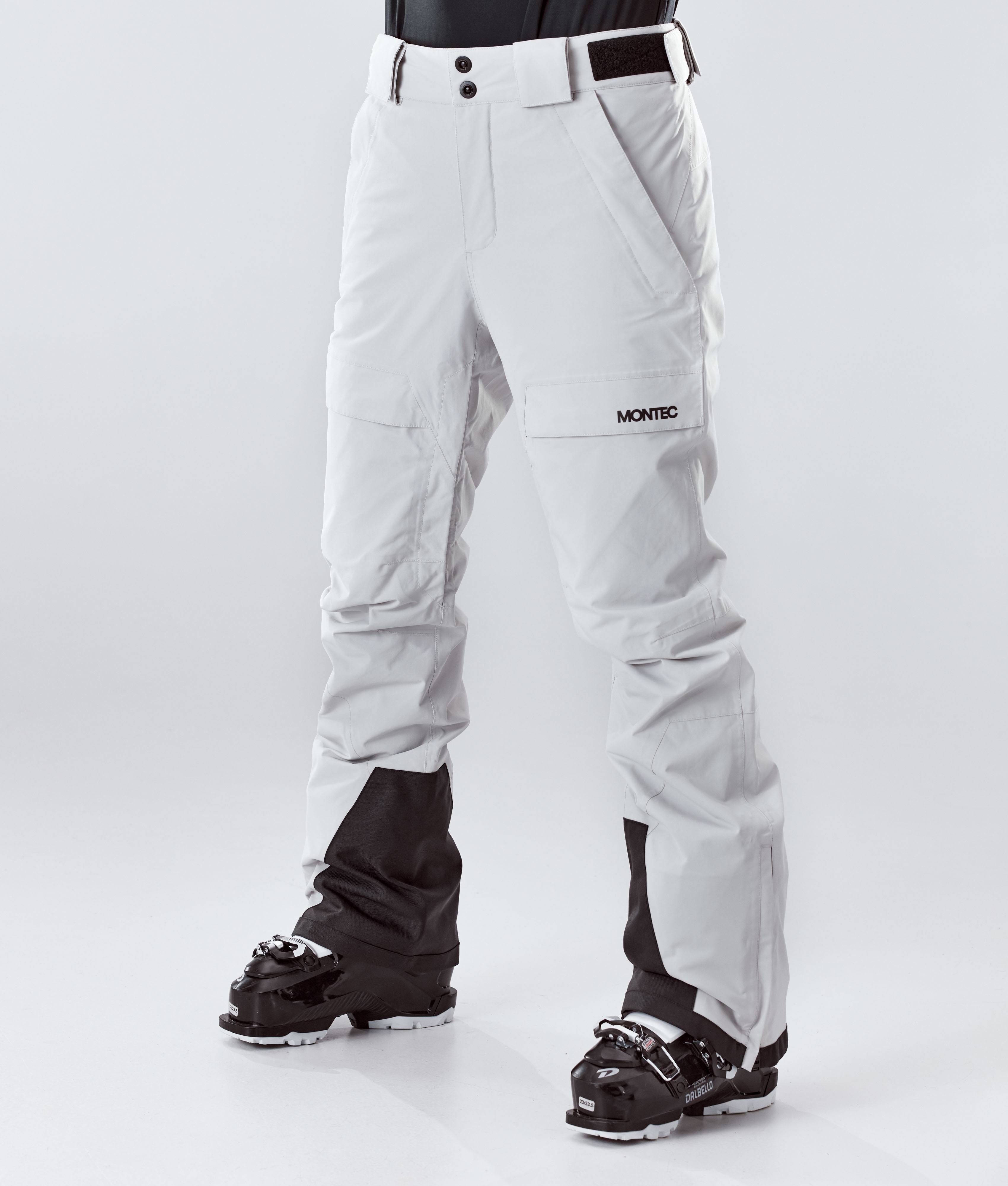 light gray snow pants