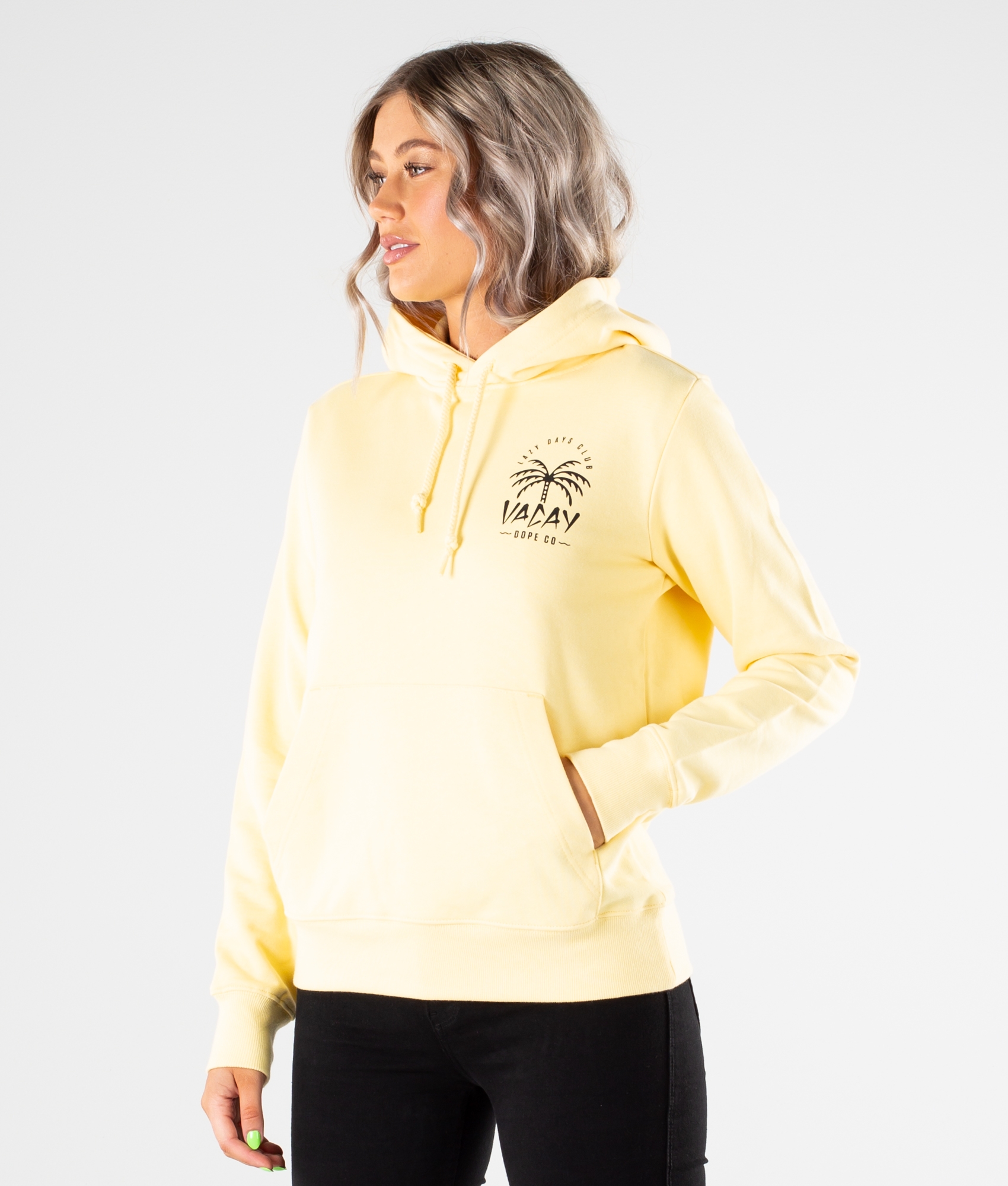 Dope yellow outlet hoodie