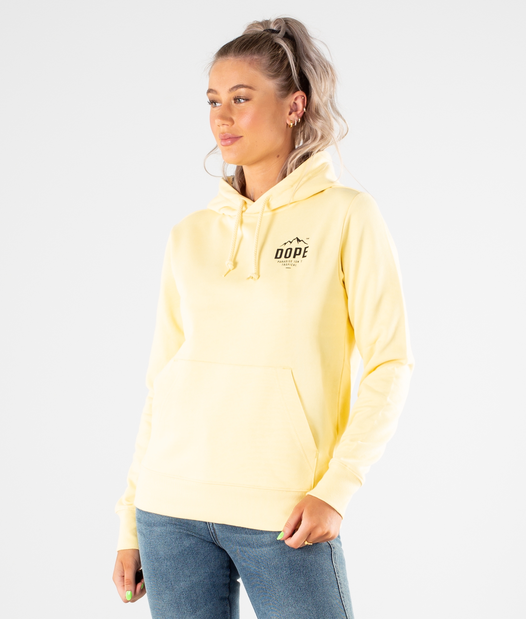 Ladies cheap yellow hoodie