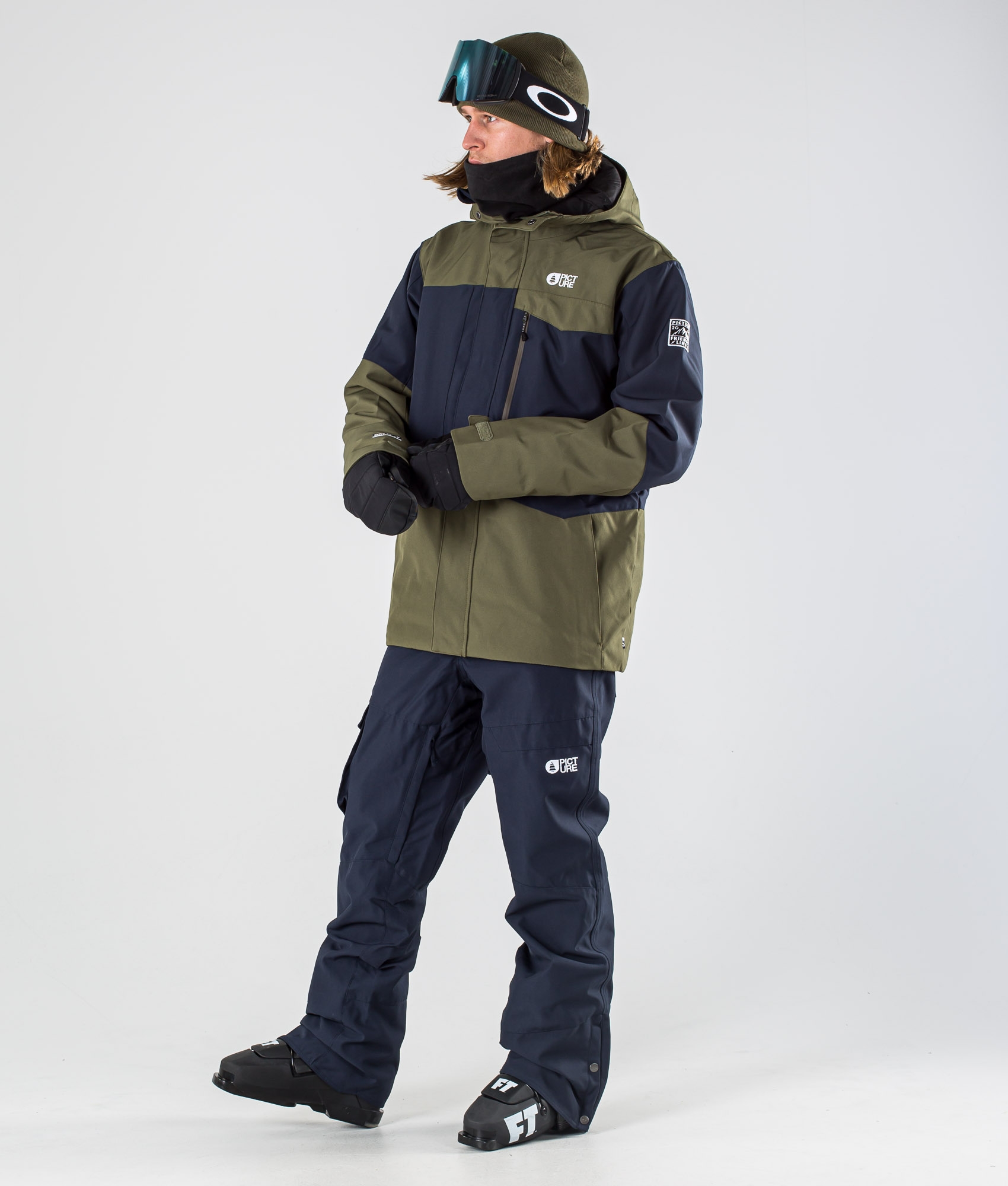 army green ski jacket